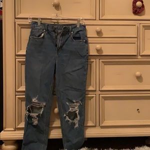 american eagle mom jeans